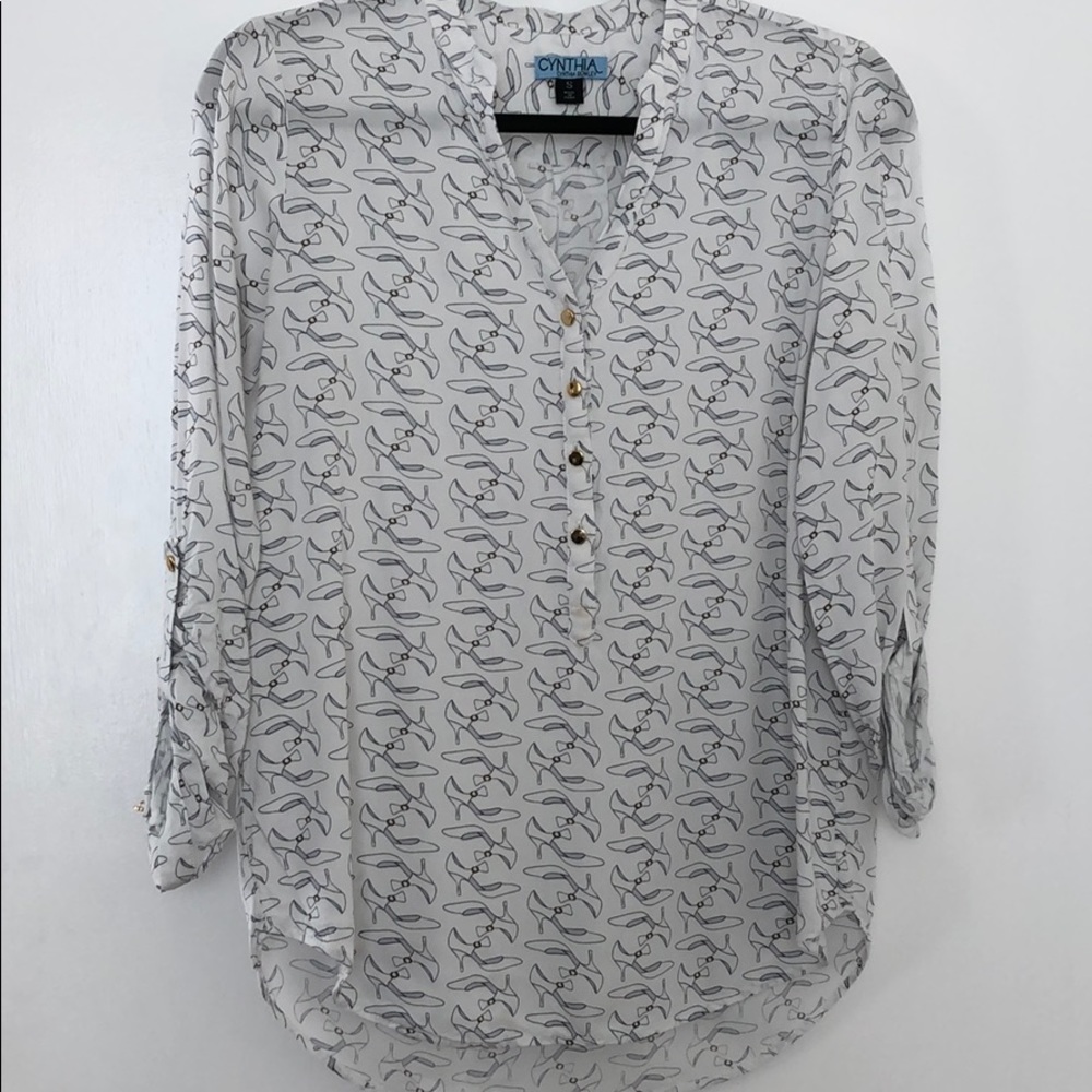 Cynthia Rowley pattern blouse